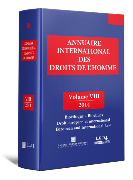 P. Lambert/T. Mountokalakis/G. Haasrher..., Annuaire International Des Droits De L'Homme, vol. 8, 2016