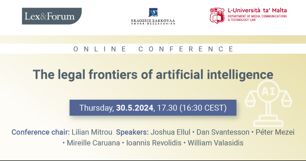 Lex & Forum: The legal frontiers of artificial intelligence | Events ...