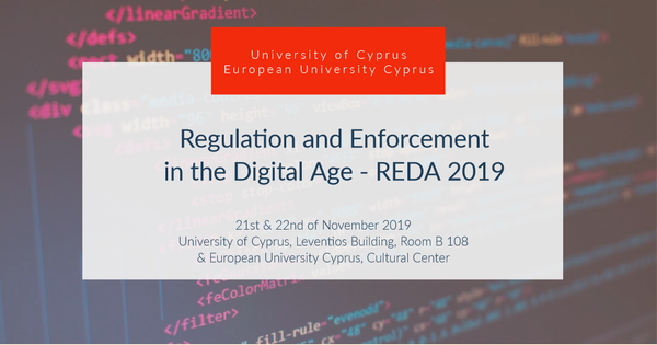 Regulation and Enforcement in the Digital Age - REDA 2019